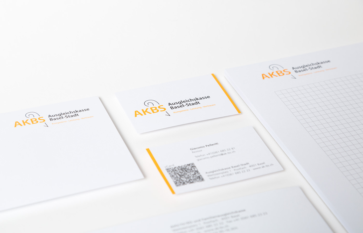Logo Design und Gestaltung Geschäftsdrucksachen für AKBS