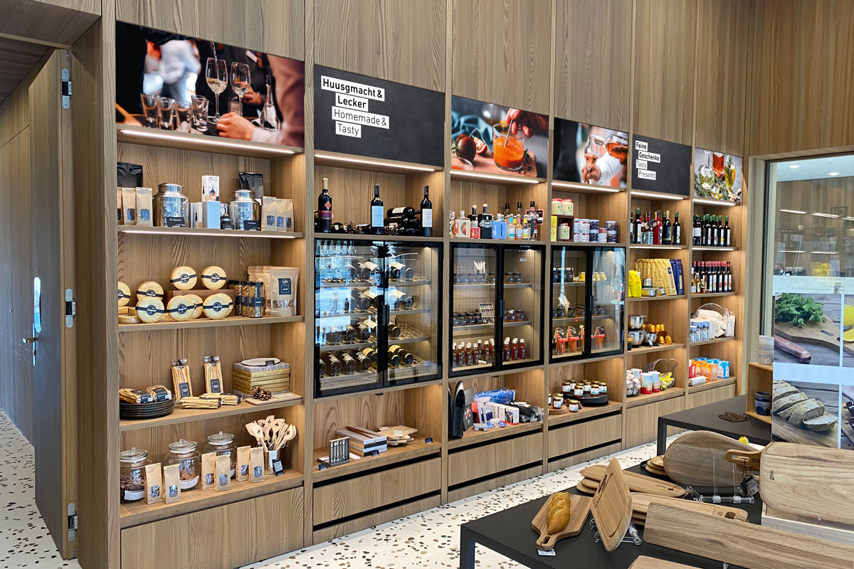 Schilder / Beschriftung für den Culinary Concept Store in Kaiseraugst im Tavero Branding